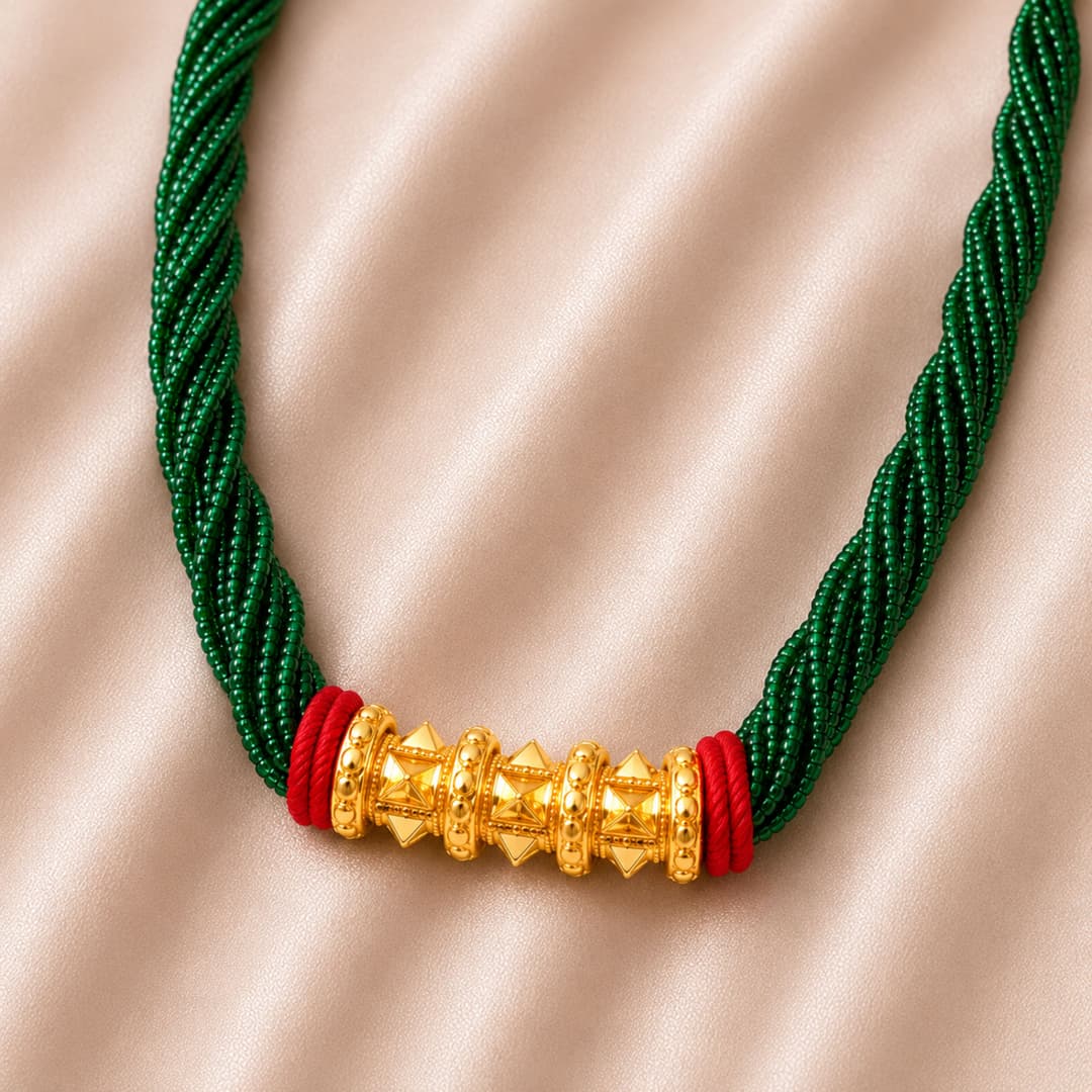 Royal Green Tilhari Necklace