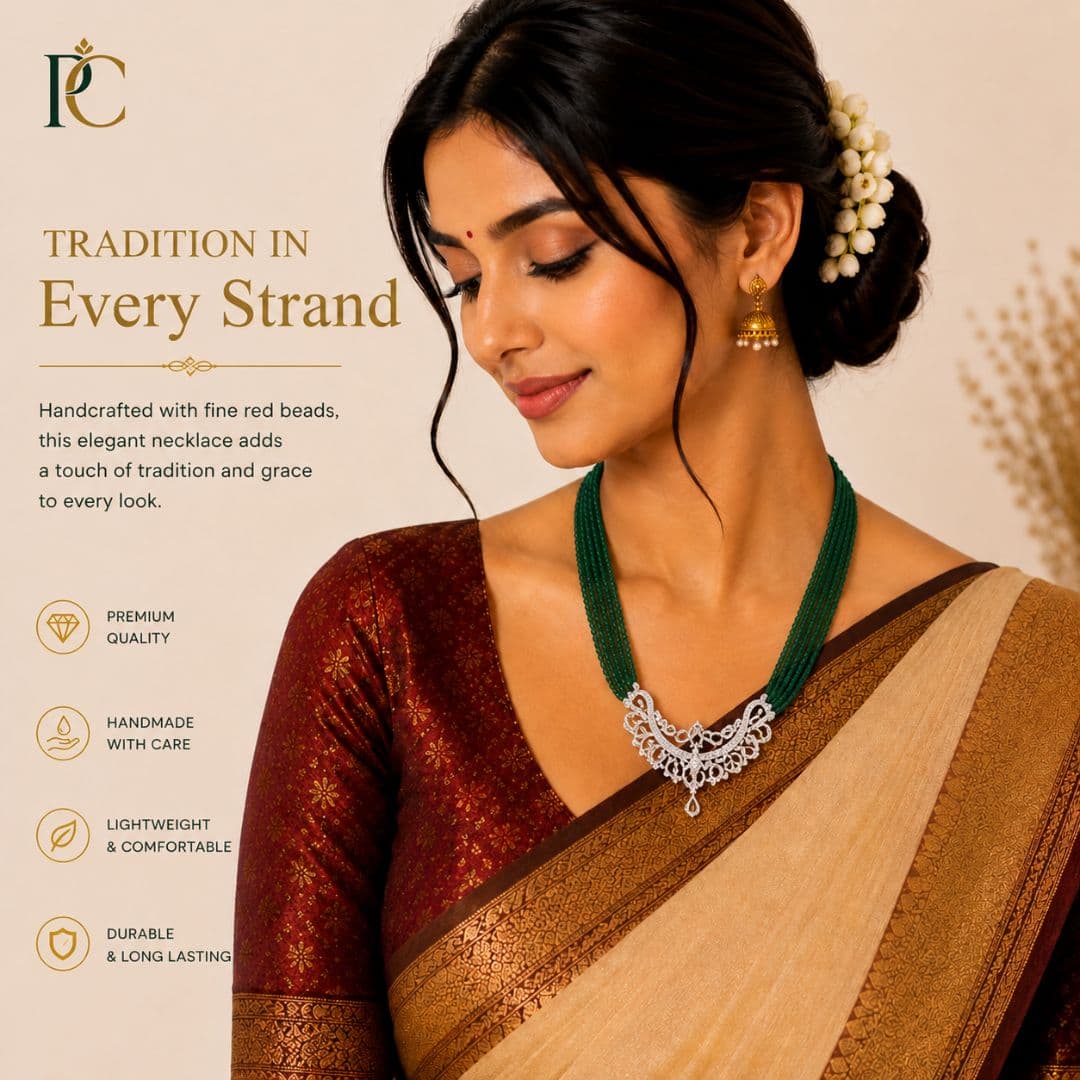 Premium Green Multi-Layer Beaded Mangalsutra