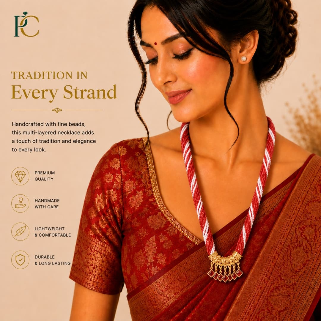 Ruby Twist Traditional Ranihaar